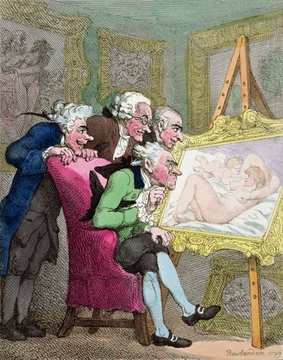 I conoscitori, 1799 da Thomas Rowlandson
